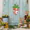 Easter Carrot Bunny “Hi” Door Sign – Wooden Front Door Hanger, Spring Farmhouse Decor for Indoor & Outdoor Walls, Porch, and Home